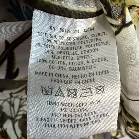 Anthropologie Meadow Rue Top Crochet Bib Sheer Forest Fairy Fall Wildflower XS - Picture 6 of 6